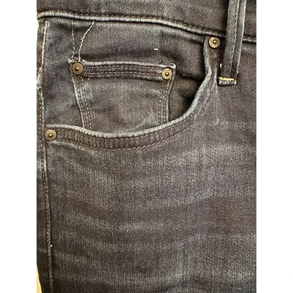 Mother Insider Crop Step Fray Jeans Night Tripper Wash Size 33 - Picture 2 of 9